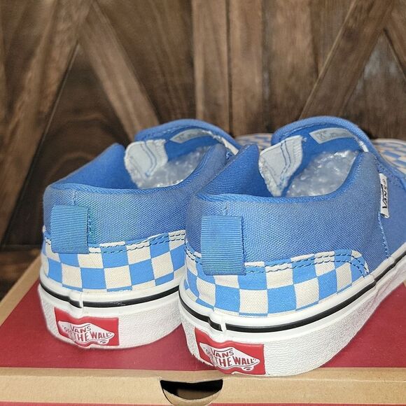 Vans Classic Slip On Checkerboard Shoes Size 5.5 Youth / Women 7 - Picture 10 of 13